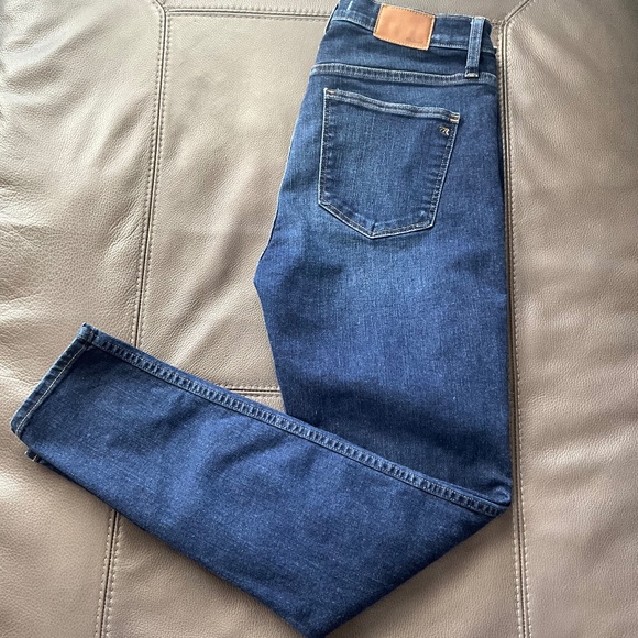 Madewell Denim - Madewell Women’s 31 10” High-Rise Skinny Jeans Distressed Minimalist Basic Blue